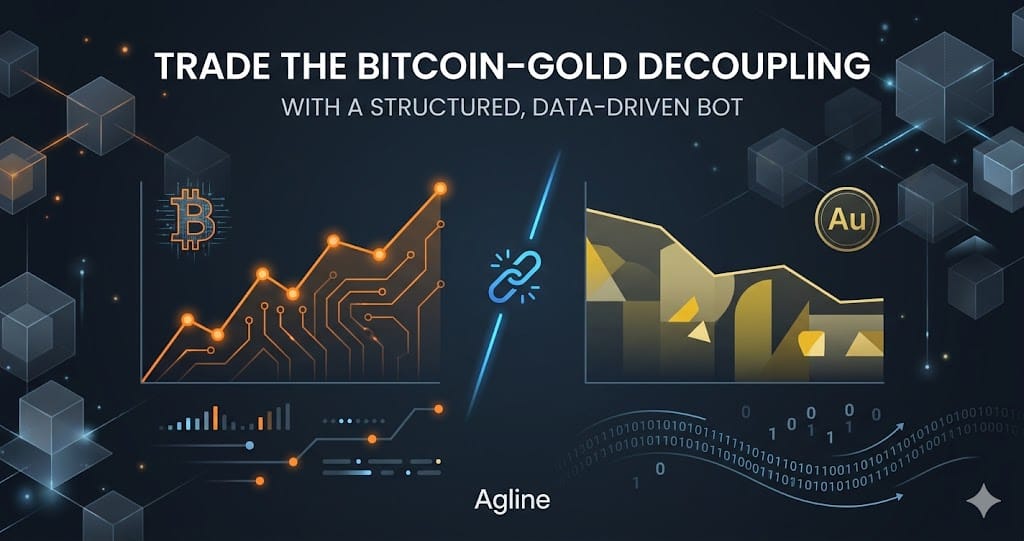 AGLINE Trade the Bitcoingold decoupling with a structured data-driven bot