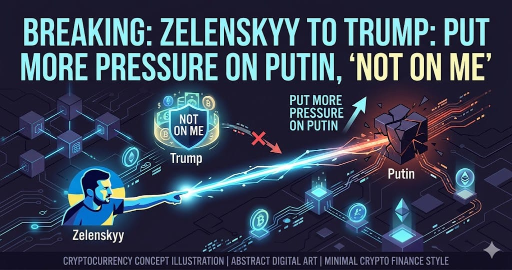 Breaking Zelenskyy to Trump Put more pressure on Putin ‘not on me