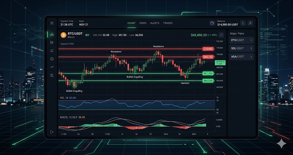 Crypto in Extreme Fear (11) — BTC at $68,516 Technical Analysis