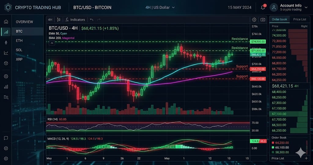 Crypto in Extreme Fear (17) — BTC at $71,675 Technical Analysis