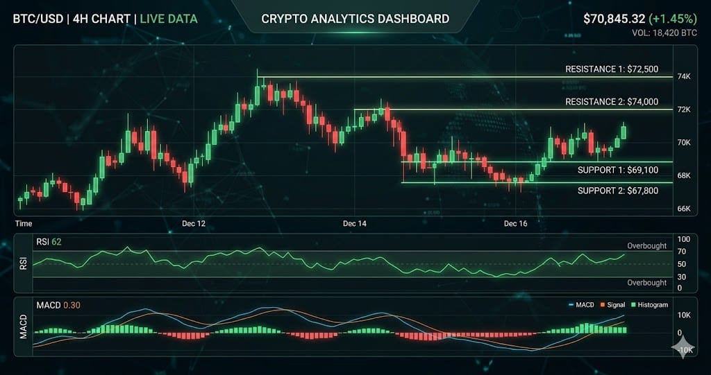BTC at $74,966 — Daily Crypto Technical Analysis (April 16, 2026)
