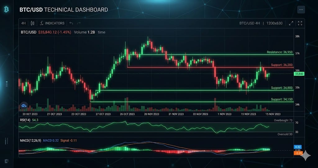 BTC at $75,342 — Daily Crypto Technical Analysis (April 19, 2026)