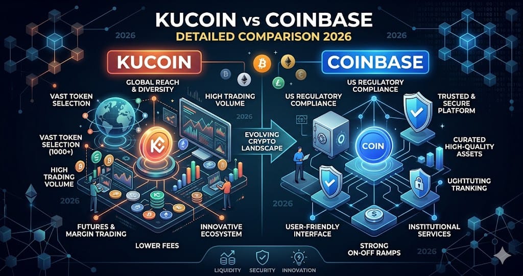 KuCoin vs Coinbase Detailed Comparison 2026
