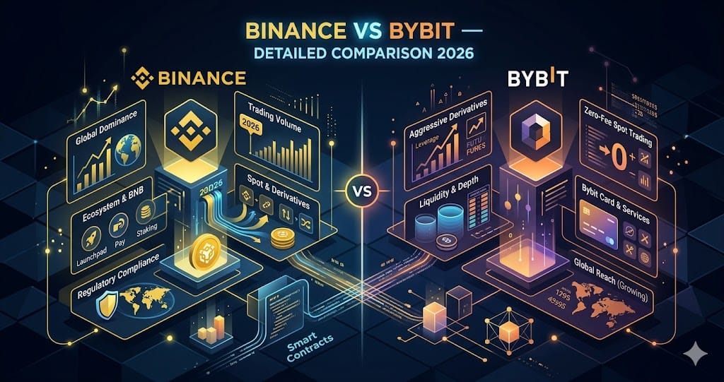 Binance vs Bybit Detailed Comparison 2026