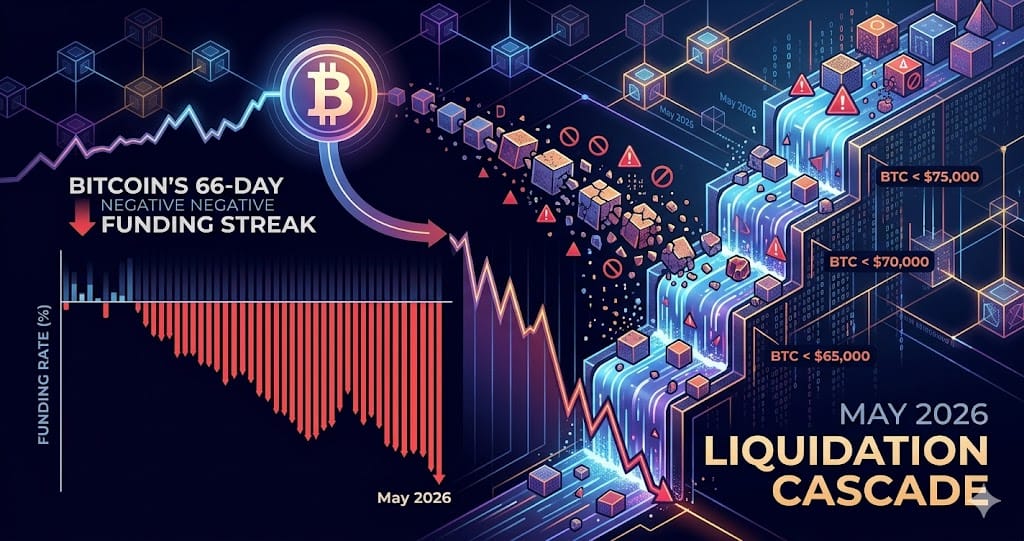 Bitcoins 66-Day Negative Funding Streak and the May 2026 Liquidation Cascade