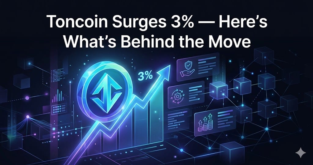 Toncoin Surges 3% Heres Whats Behind the Move
