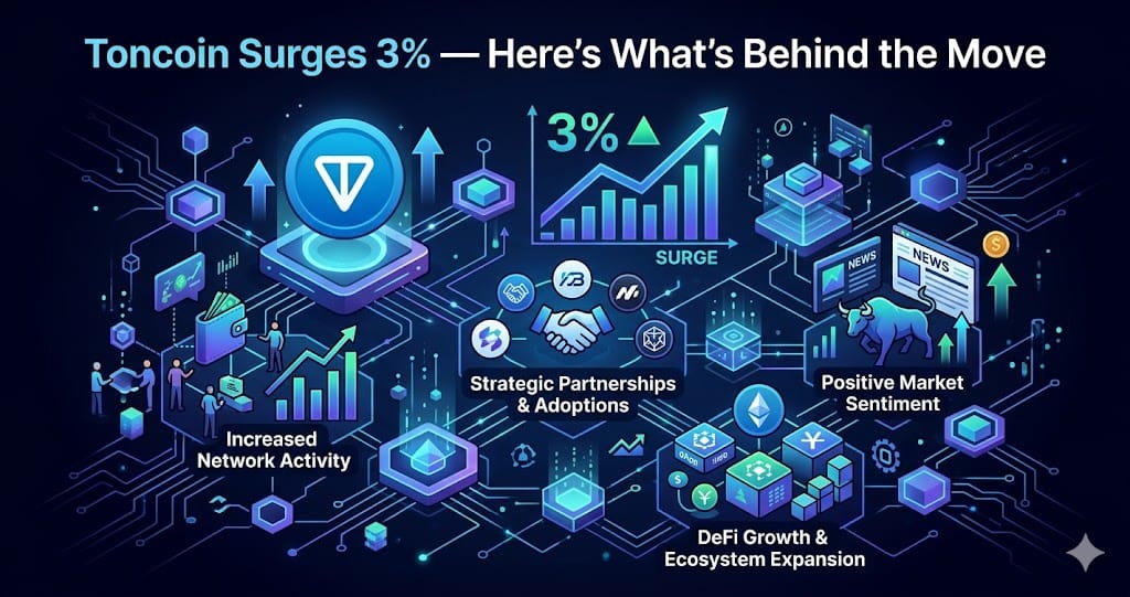 Toncoin Surges 3% Heres Whats Behind the Move