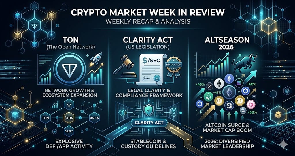 Crypto Market Week in Review TON Clarity Act and Altseason 2026