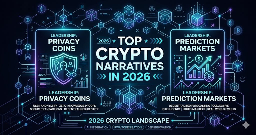 Top Crypto Narratives in 2026 Privacy Coins and Prediction Markets Lead