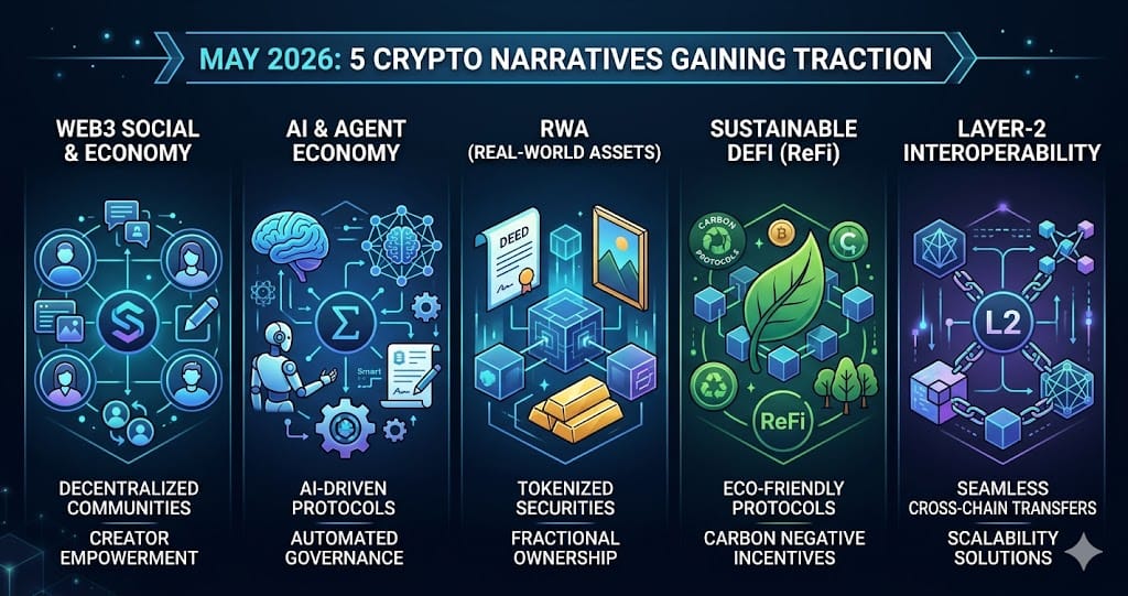 5 Crypto Narratives Gaining Traction in May 2026
