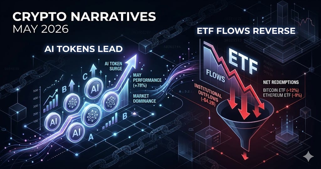 Crypto Narratives in May 2026 AI Tokens Lead ETF Flows Reverse