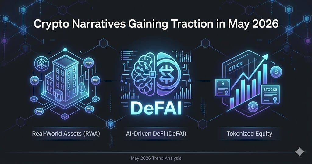 Crypto Narratives Gaining Traction in May 2026 RWA DeFAI and Tokenized Stocks