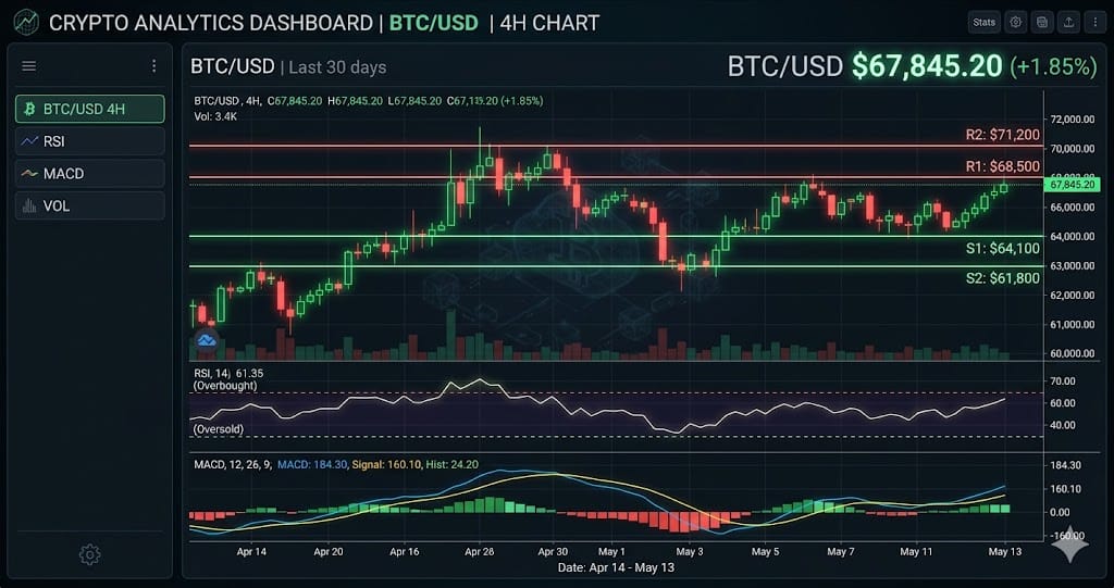 BTC at $77,375 — Daily Crypto Technical Analysis (May 22, 2026)