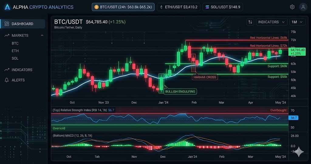 BTC at $75,896 — Daily Crypto Technical Analysis (May 27, 2026)
