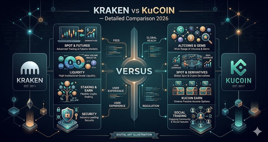 Kraken vs KuCoin Detailed Comparison 2026