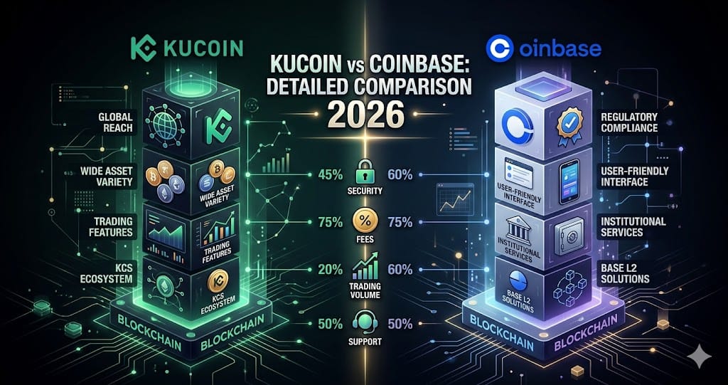 KuCoin vs Coinbase Detailed Comparison 2026