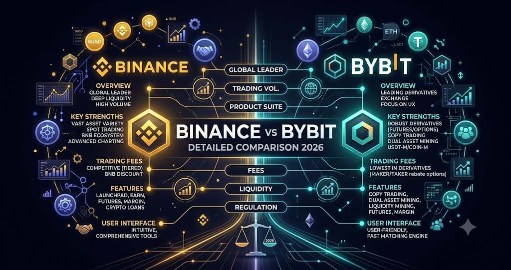 Binance vs Bybit Detailed Comparison 2026