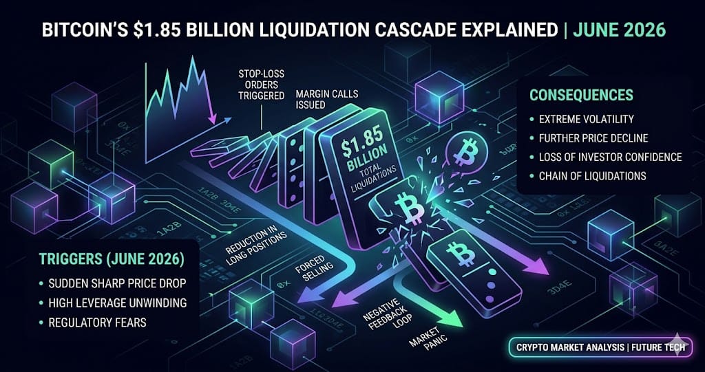 Bitcoins $1.85 Billion Liquidation Cascade Explained June 2026