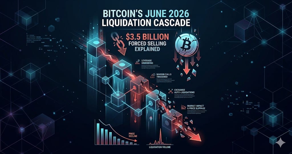 Bitcoins June 2026 Liquidation Cascade $3.5B Forced Selling Explained