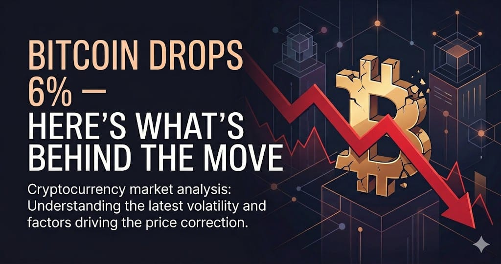 Bitcoin Drops 6% Heres Whats Behind the Move