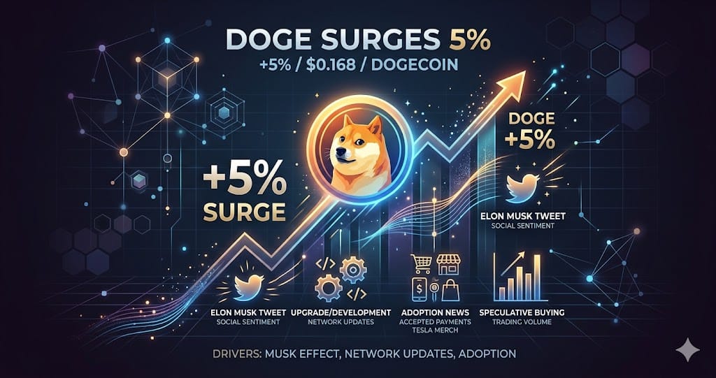 Dogecoin Surges 5% Heres Whats Behind the Move