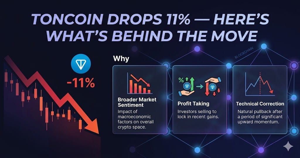 Toncoin Drops 11% Heres Whats Behind the Move