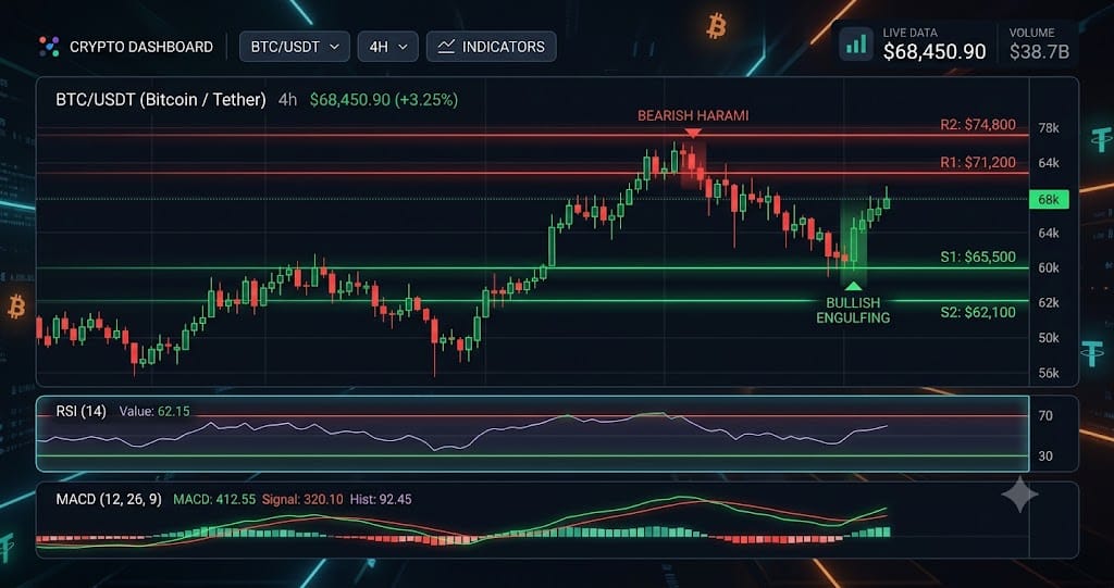 BTC at $61,048 Hits Oversold Territory (RSI 20) — TA Report