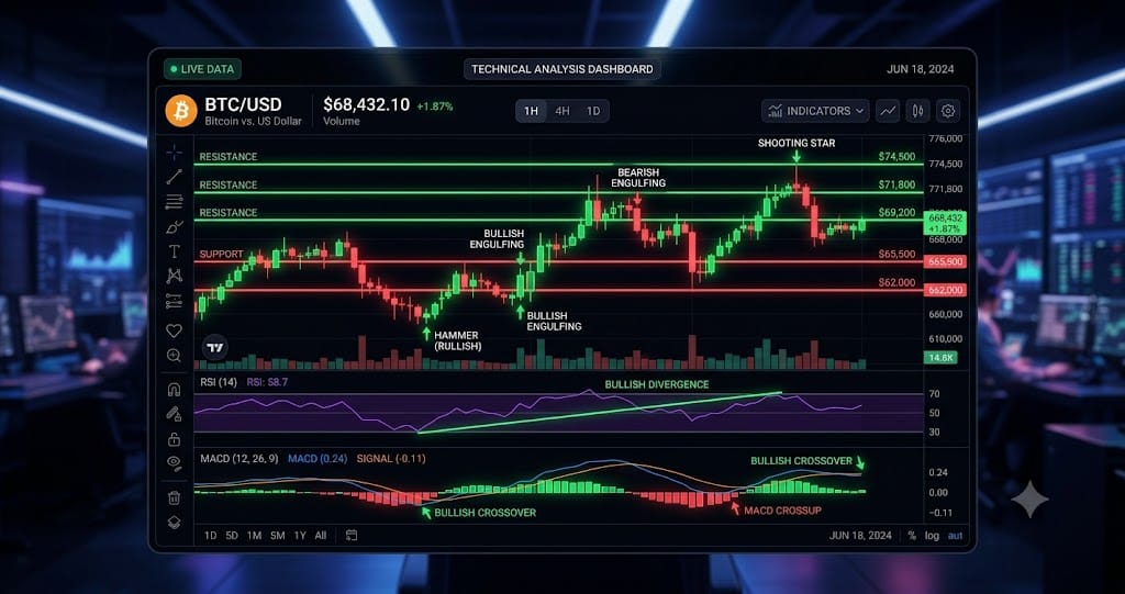 Crypto in Extreme Fear (13) — BTC at $63,718 Technical Analysis