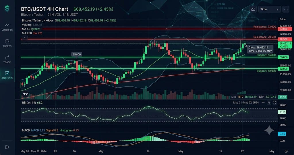 Crypto in Extreme Fear (18) — BTC at $64,250 Technical Analysis