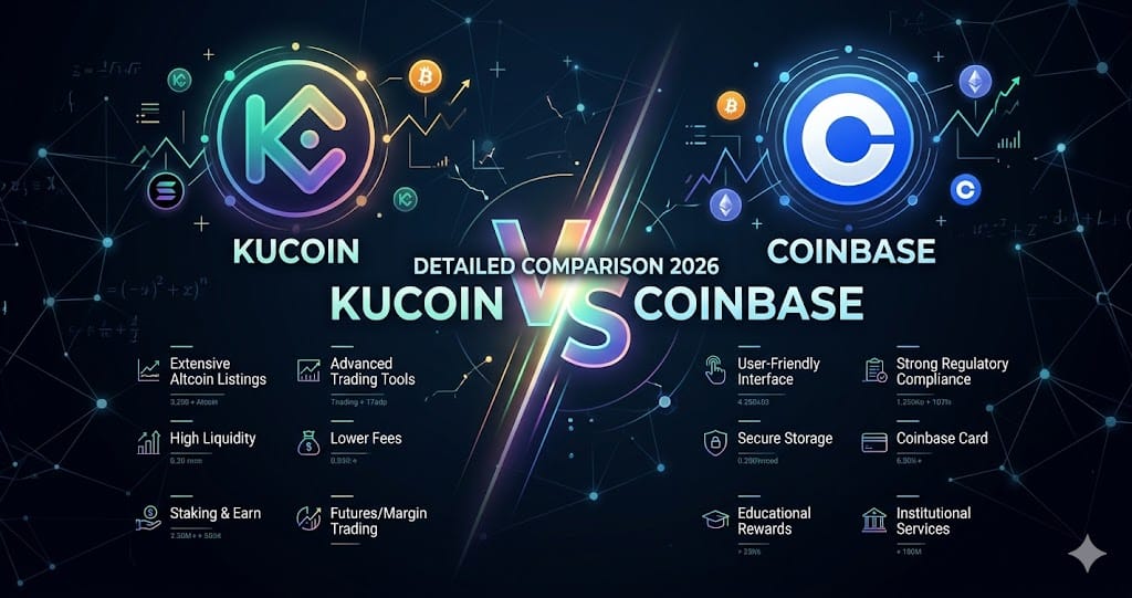 KuCoin vs Coinbase Detailed Comparison 2026