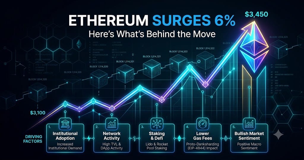 Ethereum Surges 6% Heres Whats Behind the Move