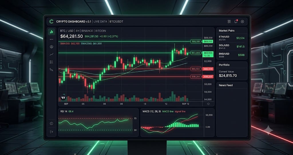 BTC Tests $63,577 Support Under Selling Pressure — Daily TA