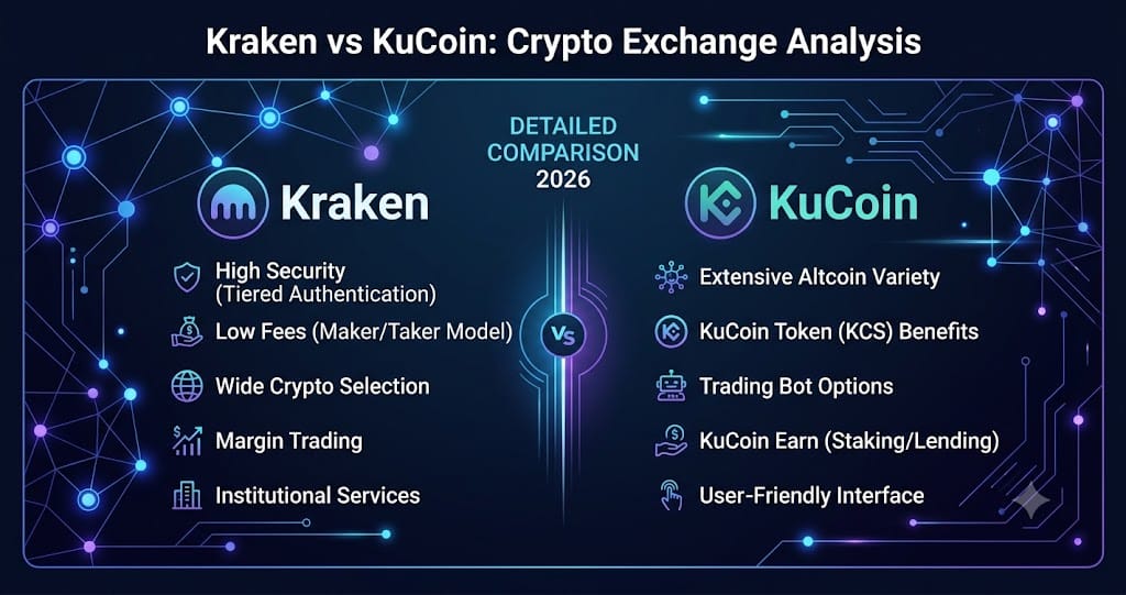 Kraken vs KuCoin Detailed Comparison 2026