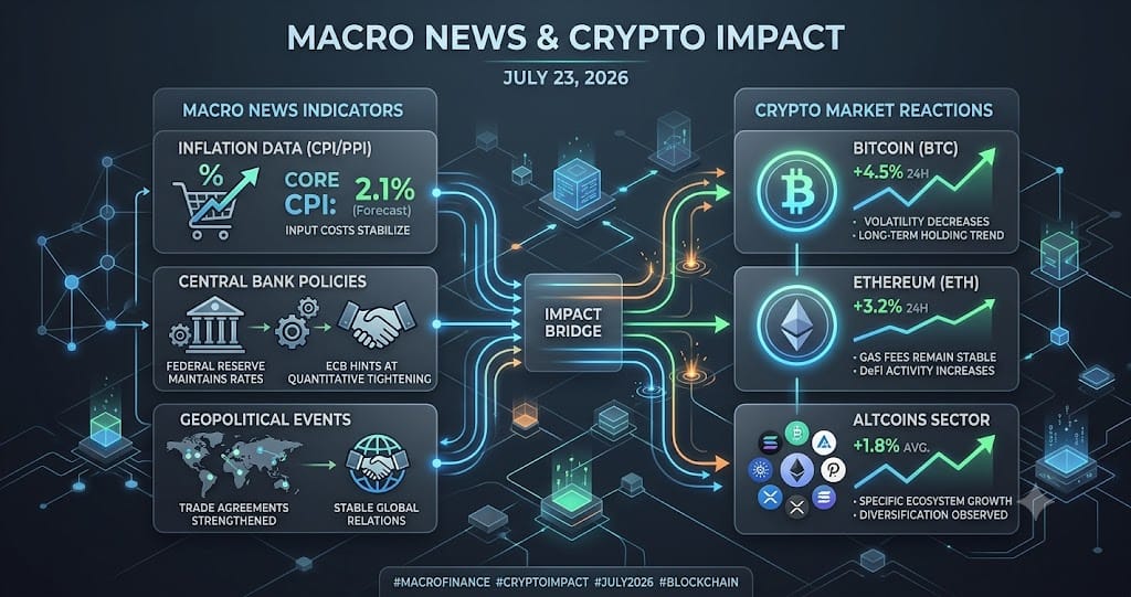 Macro News Crypto Impact July 23 2026