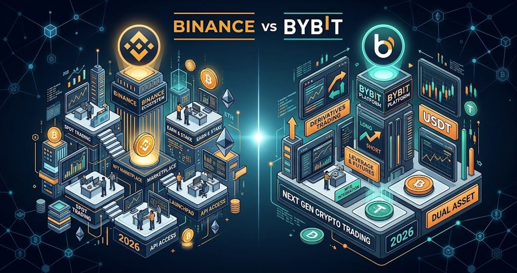 Binance vs Bybit Detailed Comparison 2026