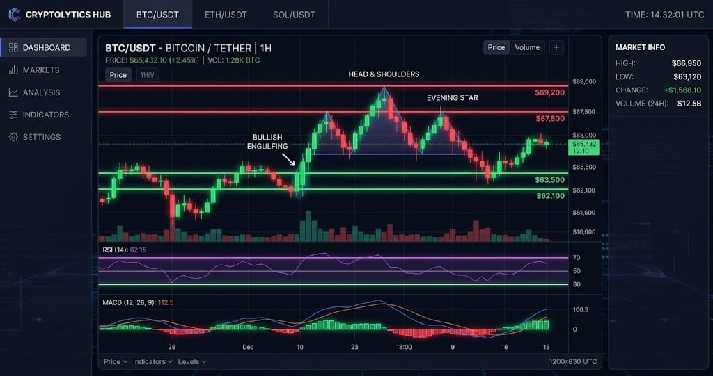 BTC Tests $63,042 Support Under Selling Pressure — Daily TA