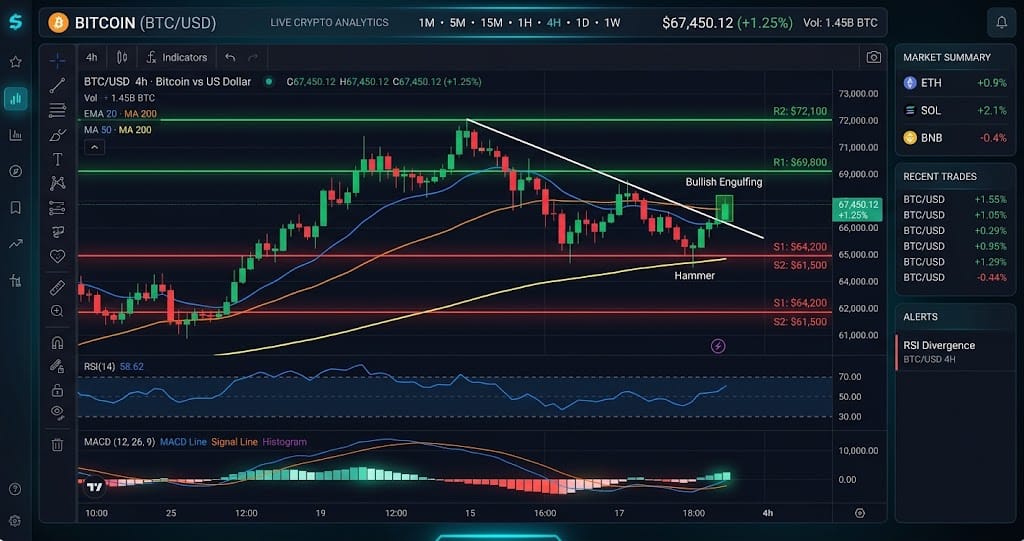 BTC at $77,369 Enters Overbought Zone (RSI 86) — TA Report