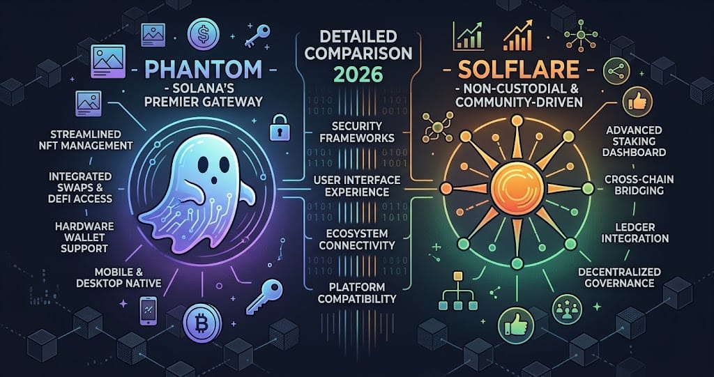 Phantom vs Solflare Detailed Comparison 2026
