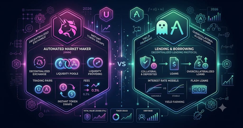 Uniswap vs Aave Detailed Comparison 2026