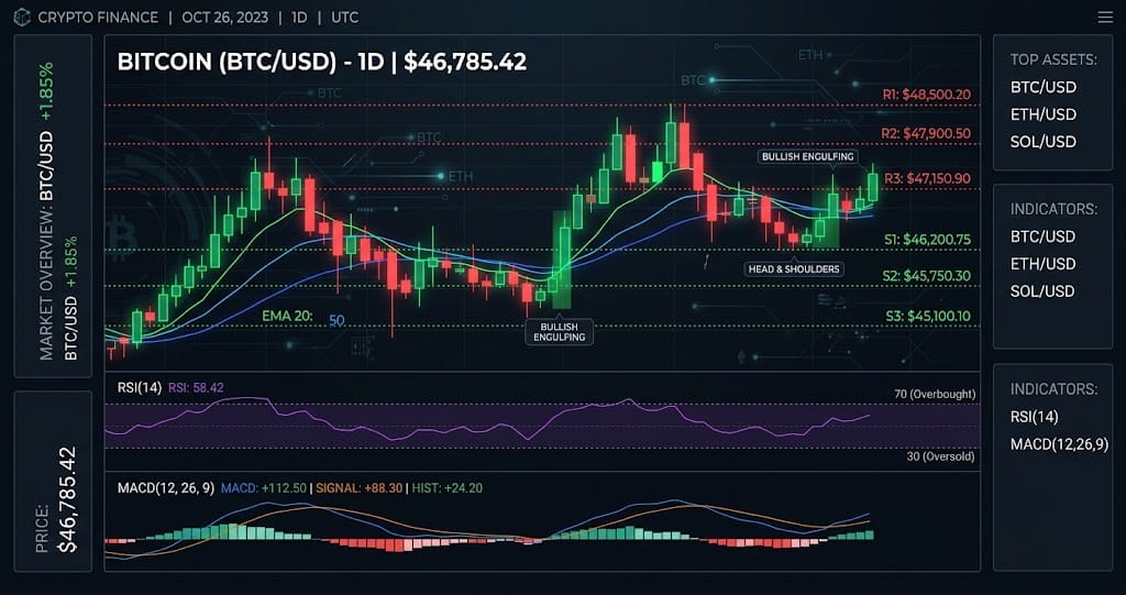 BTC at $77,343 — Daily Crypto Technical Analysis (September 12, 2026)