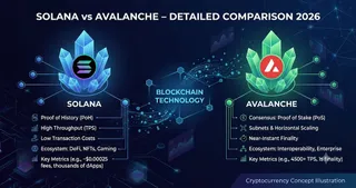 Solana vs Avalanche Detailed Comparison 2026