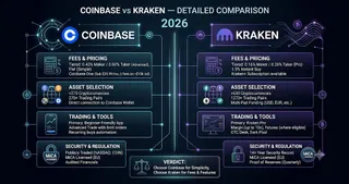 Coinbase vs Kraken Detailed Comparison 2026