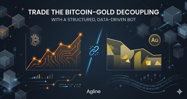 AGLINE Trade the Bitcoingold decoupling with a structured data-driven bot