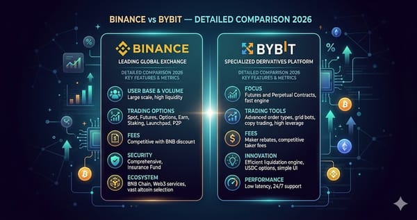 Binance vs Bybit Detailed Comparison 2026