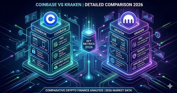 Coinbase vs Kraken — Detailed Comparison 2026