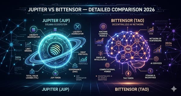 Jupiter vs Bittensor — Detailed Comparison 2026
