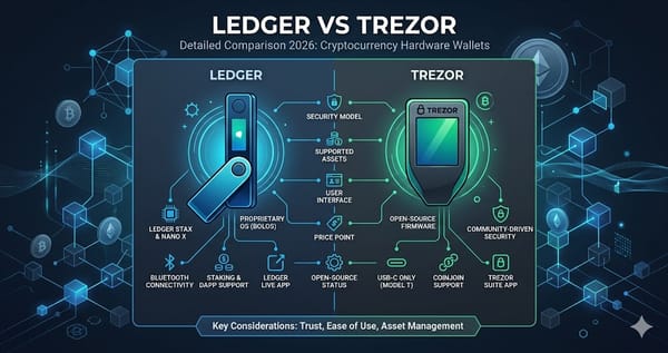 Ledger vs Trezor Detailed Comparison 2026