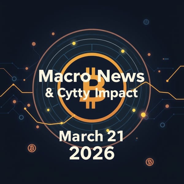 Macro News Crypto Impact March 21 2026