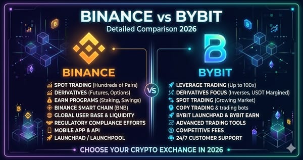 Binance vs Bybit Detailed Comparison 2026