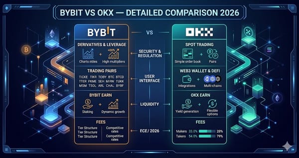 Bybit vs OKX Detailed Comparison 2026